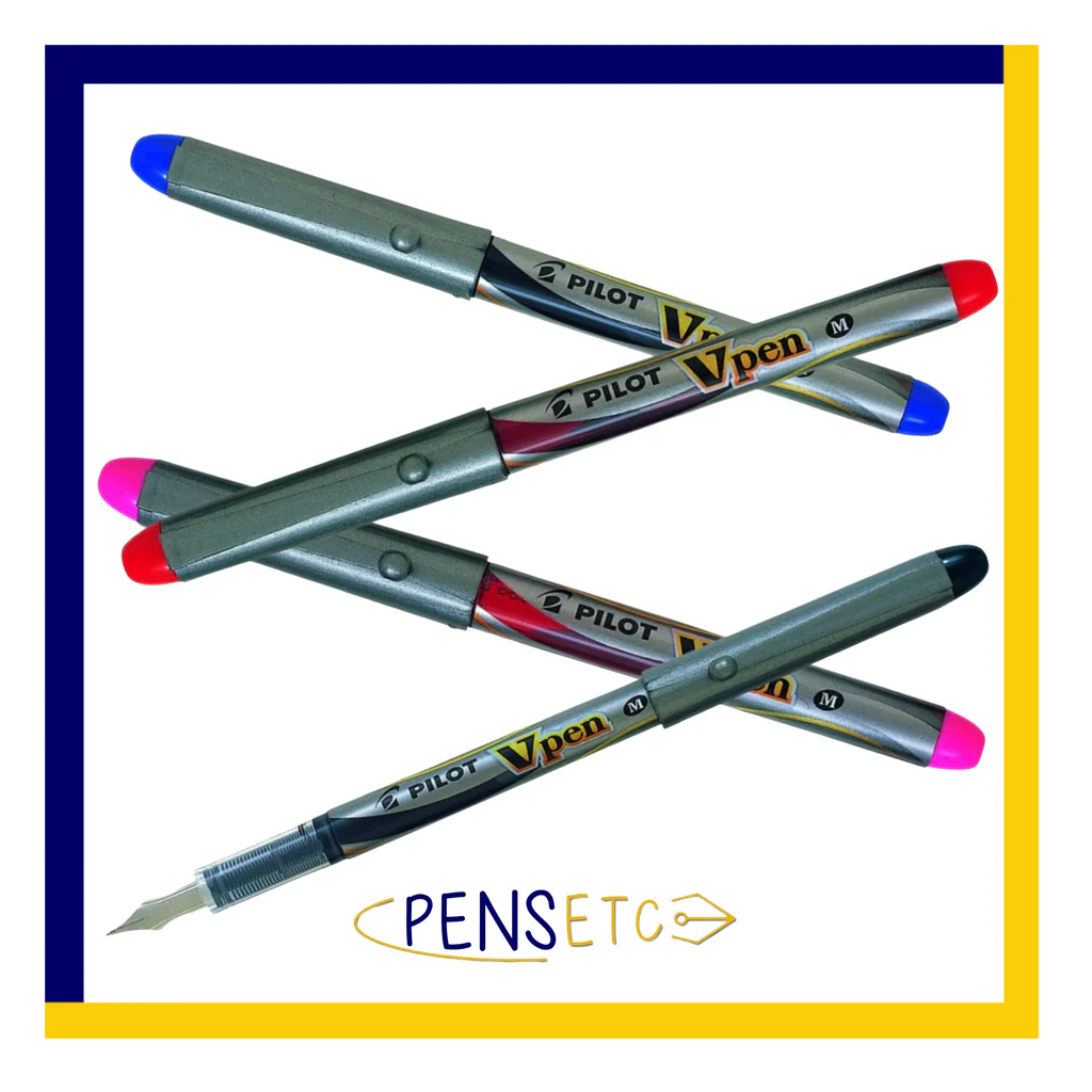 Pilot SVP-4M-PE V Disposable Fountain Pen Purple - 1 Each