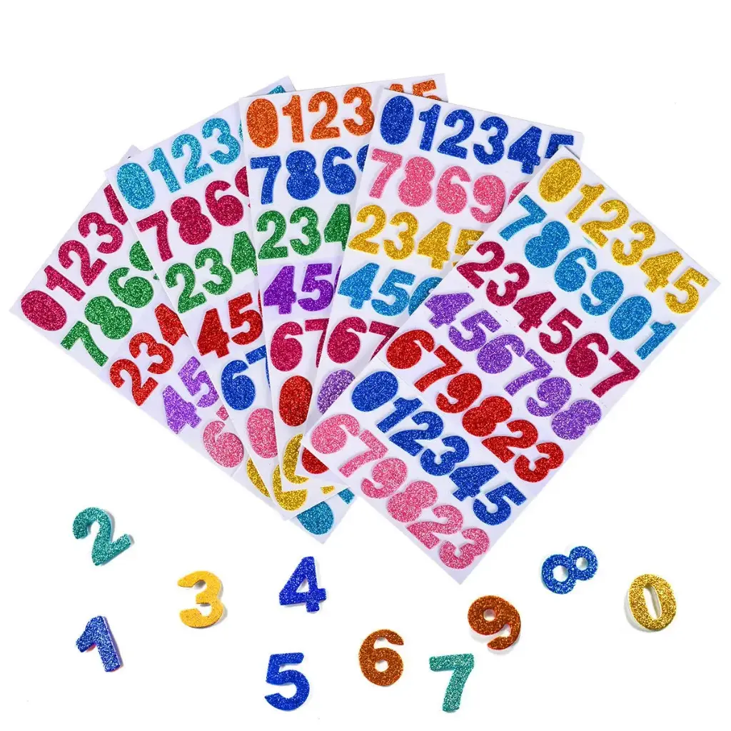 ستيكرز فوم لميع ارقام