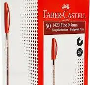 قلم حبر فابر احمر Ball point 