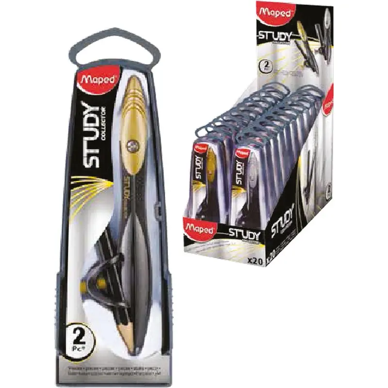 بيكار المنيو مع قلم أو خرطوشMaped Study Stop Cyrkiel Z Wkadami Grafitowymi