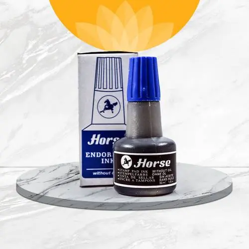 [J0976] حبر ستمبا أزرق HORSE