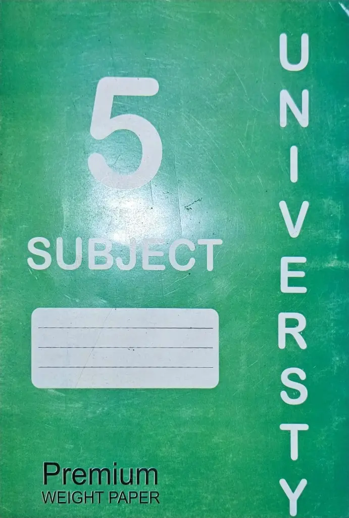 دفتر برش مسطر 5 مواضيع 80 ورقة///