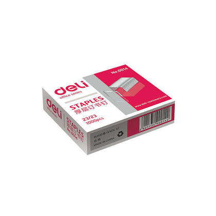 REFELL STAPLER شريط كباس 23/23 DELI 15/16" (24mm)super Strong Staple Epaisse Couche (1000pcs / Boite)