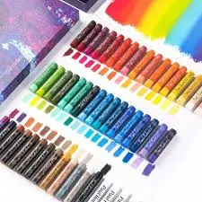   اقلام باستيل selectum 51sheet علبة خشب زيتية 