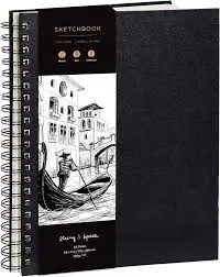 Sketch book A3 دفتر رسم دوبل رسور ورق اسود 