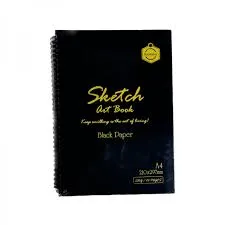 Sketch book A3 دفتر رسم دوبل رسور ورق اسود keepsmiling