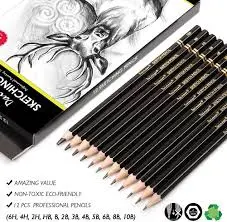 Sketching pencil - 12pc قلم رسم 