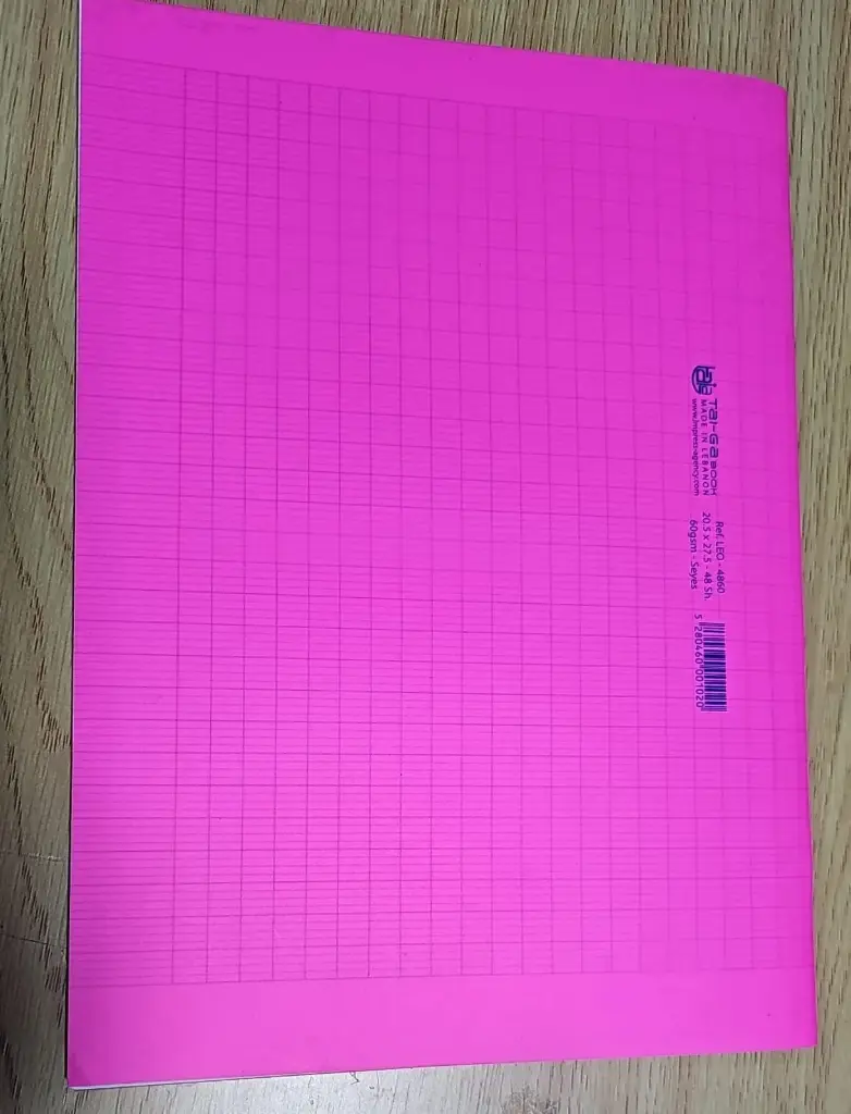 stitch PP seyes 48sh دفتر شك بلاستيك 48 عربي مربع