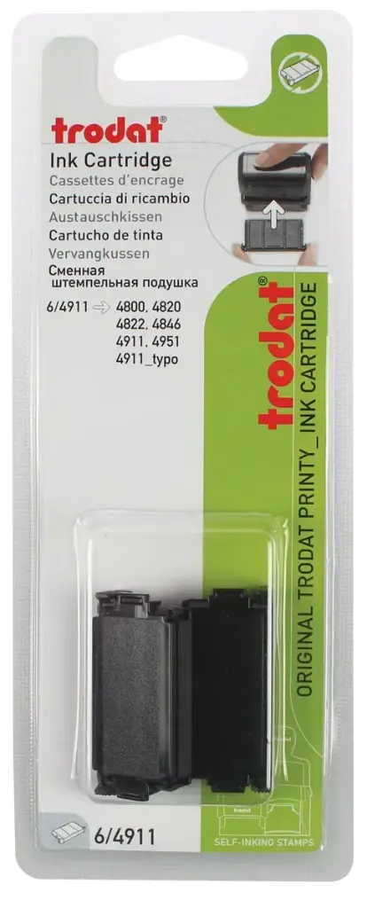 Trodat stamp pad 2pc ستمبا اسود (باكيت ×2)