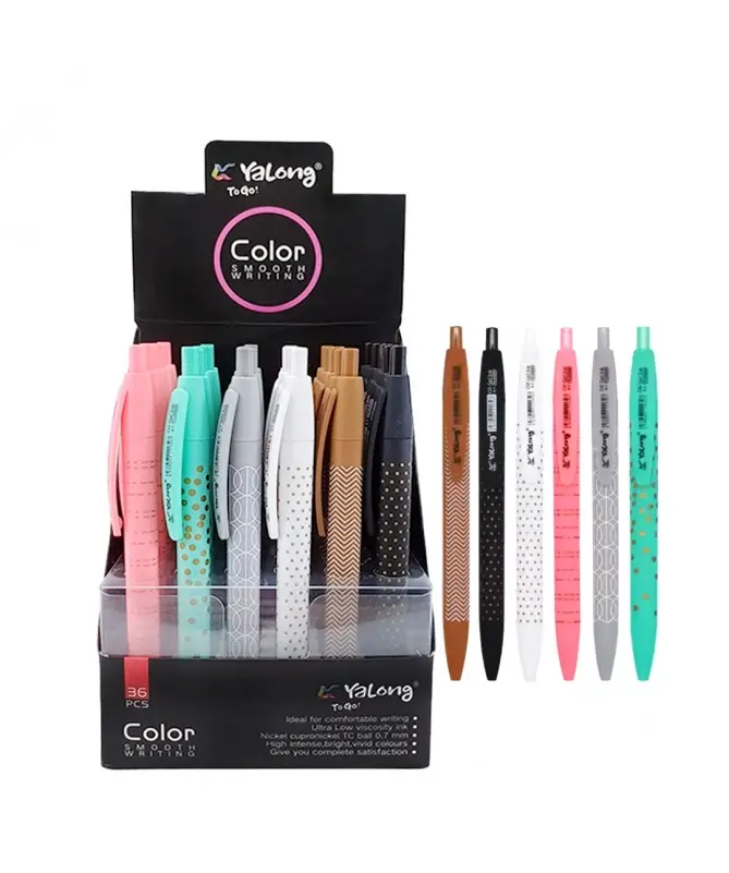 0.7mm قلم حبر كبس 