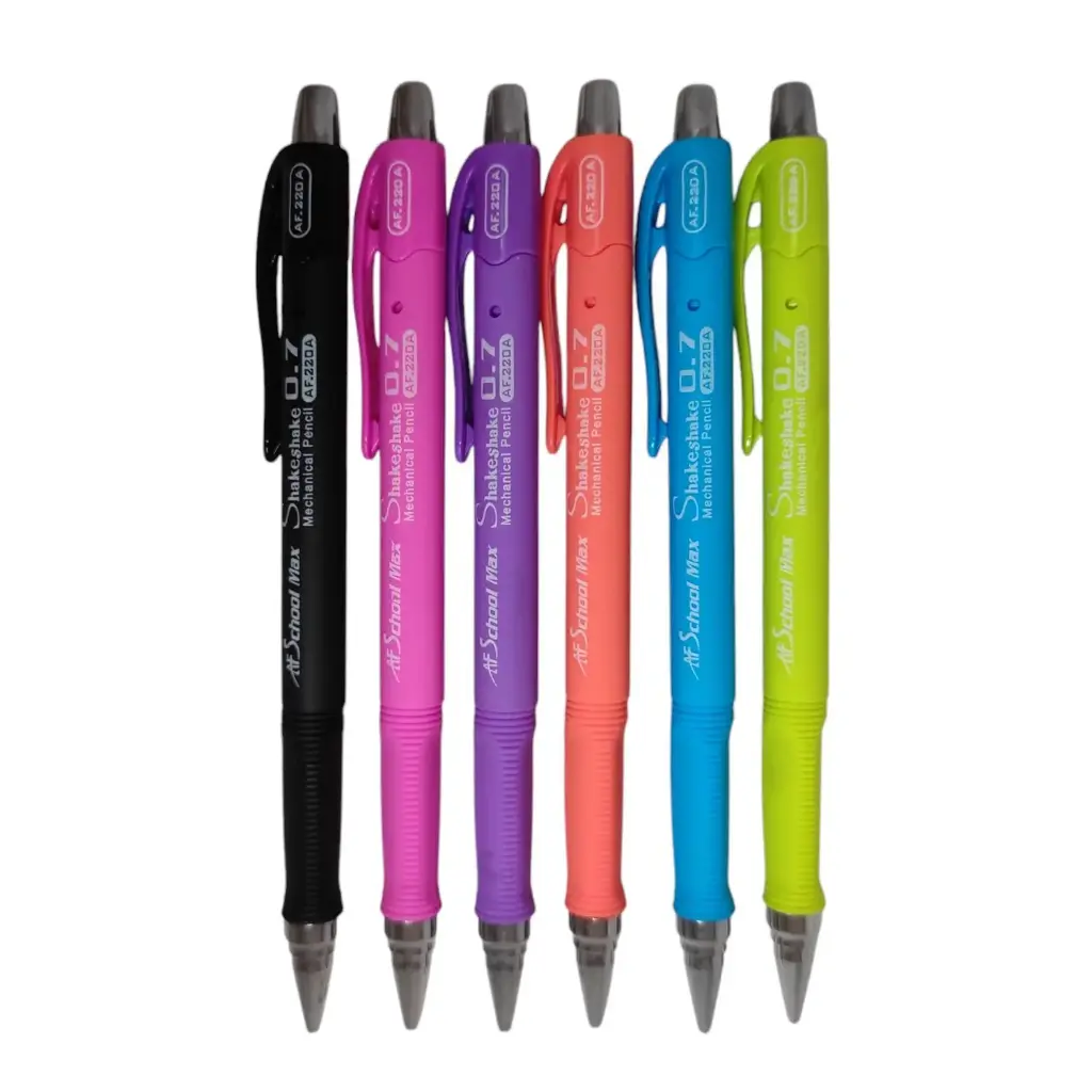 0.7mm قلم رصاص كبس علبتين على ستاند