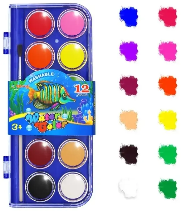 12pc - Washable تلوين حجر مع ريشة 