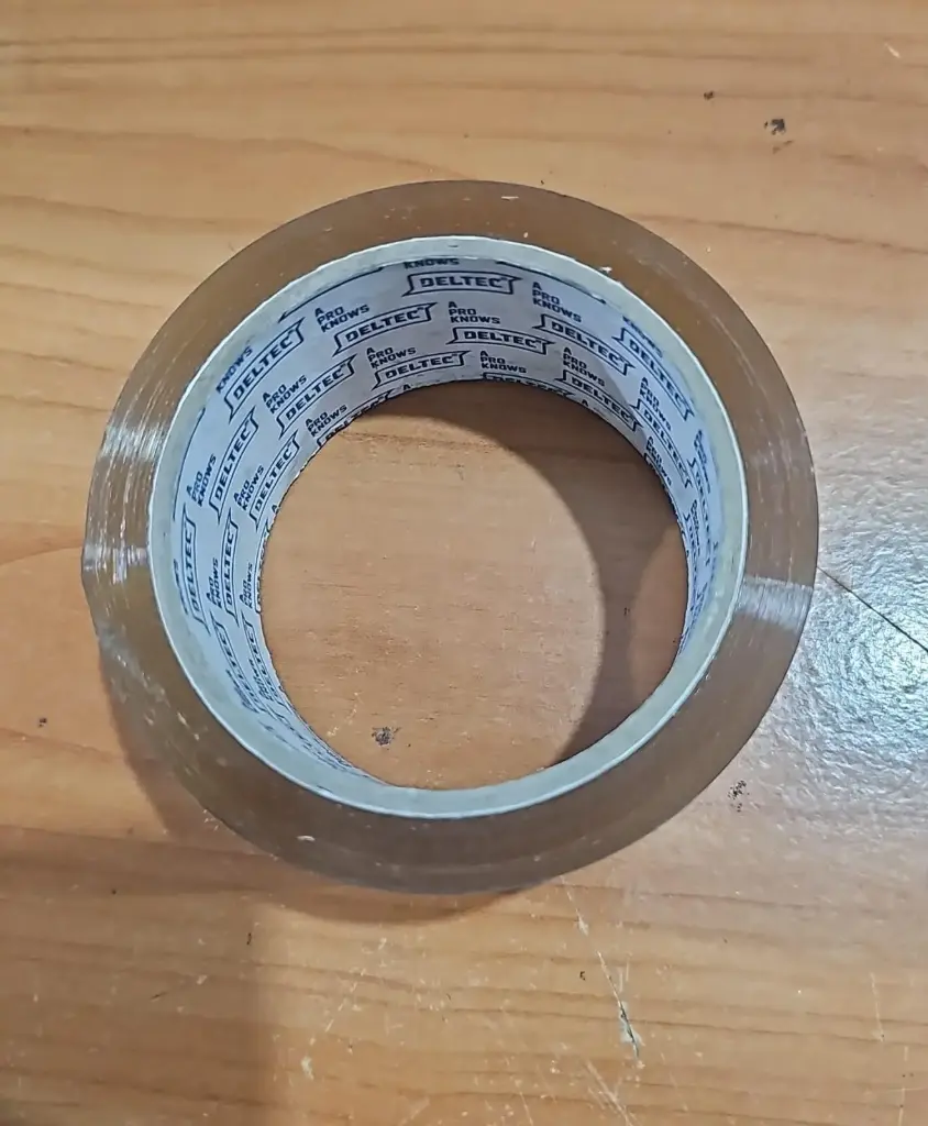 5cm تلزيق عريض شفاف وكبير بني