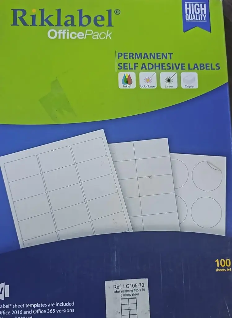 [LG105-70] A4 LABELS 105X70 8LB