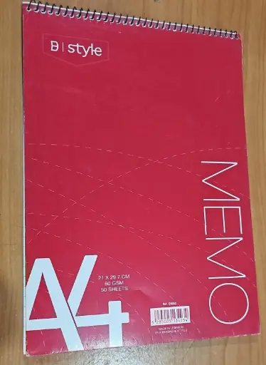 [D8052] A4 دفتر نوت رسور مسطر