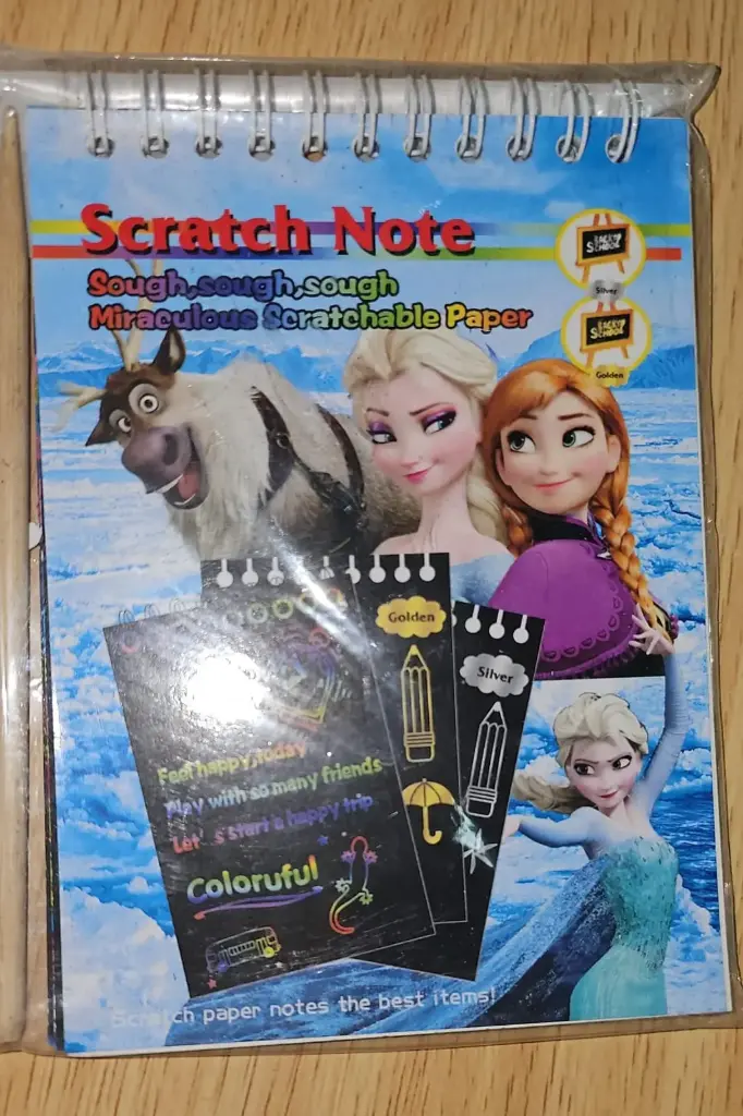 A6 دفتر نوت ورق اسود دوبل رسور مع قلم خشب 