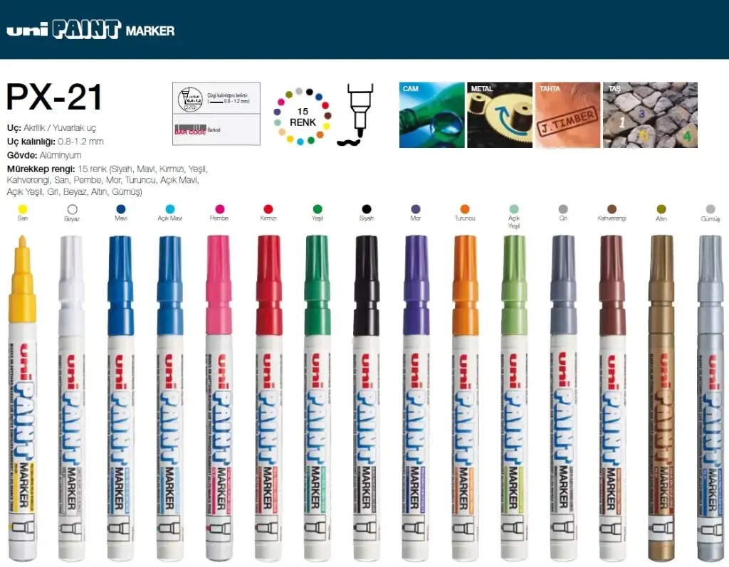 Blue قلم ماركر بويا ازرق