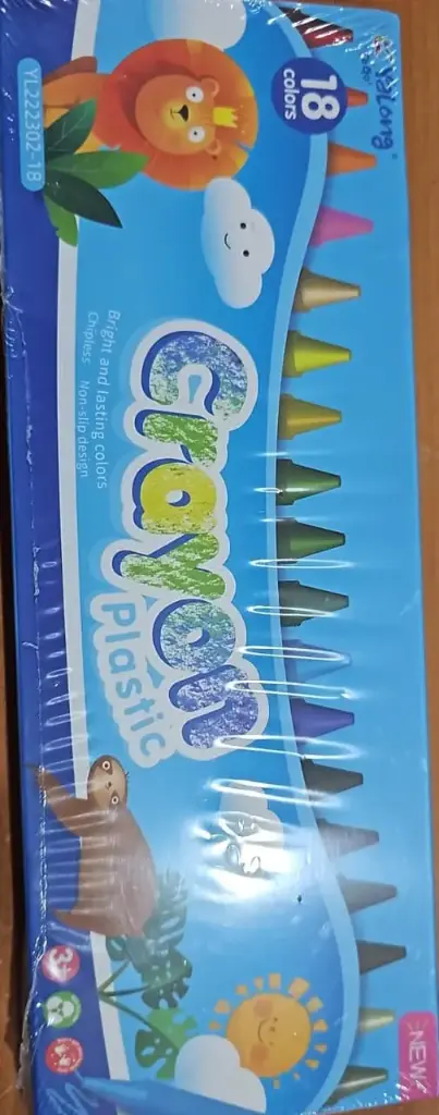 crayon plastic *18 شمع