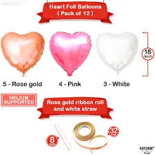 Cupcake بالون قياس "18 قلب 