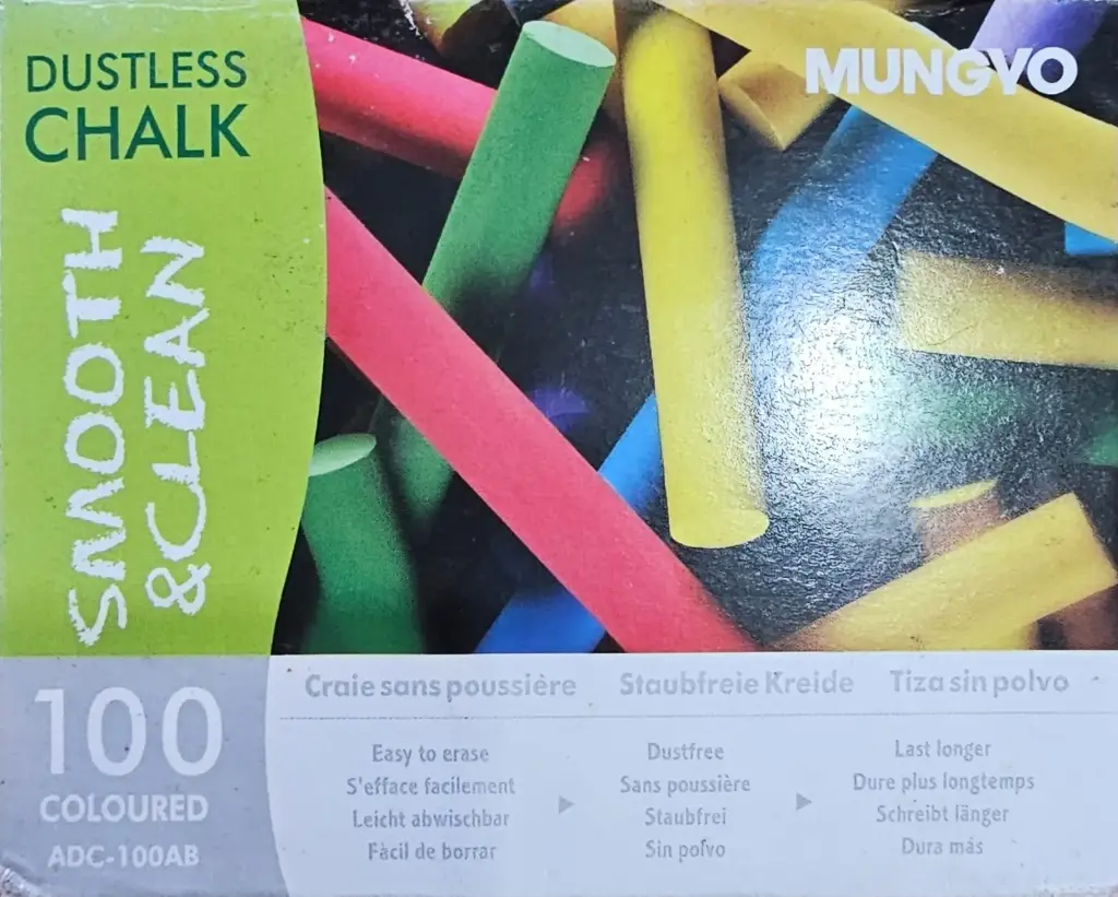 [ADC-100AB] mungyo-ADC-100AB 100pc علبة طبشور ملون