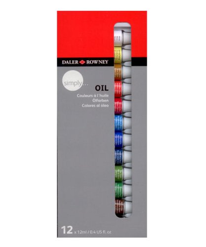 Daler-Rowney Simply Oils - Set of 12 X 12ml Tubes