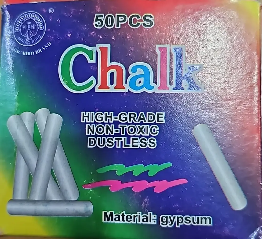 [طبشور ملون علبة 50pcs] chalk 50pcs قلم طبشور