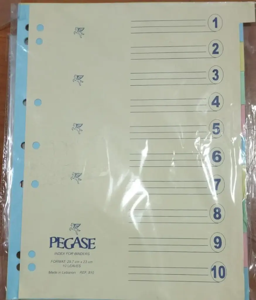 فواصل كلاسير كرتون ارقام ملون