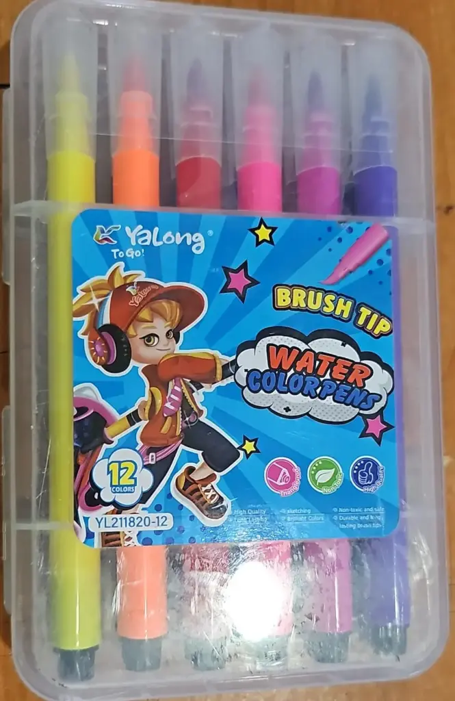 12pc - Washable تلوين ماء مع ختم 