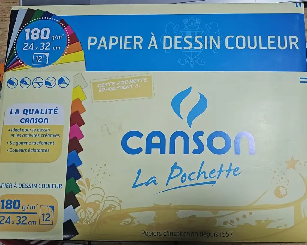 [24*32  180G]   ملون ورق CANSON 180G 