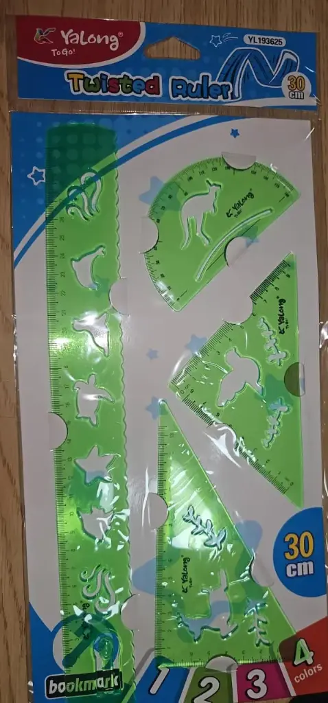 مجموعة هندسة على كرت 4 قطع