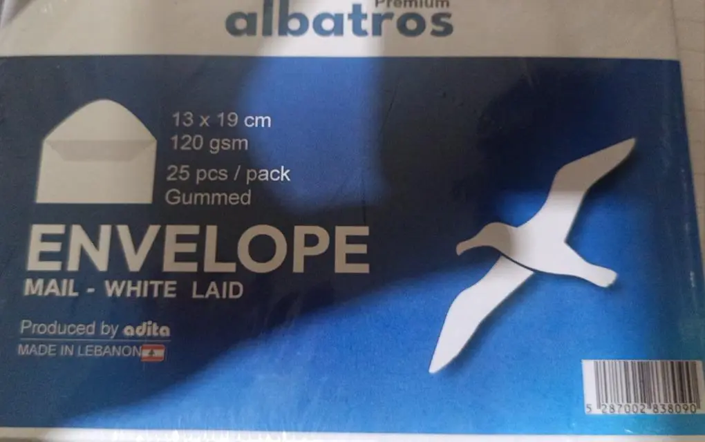 ورق ابيض 9*9*4.5سم ALBATROS