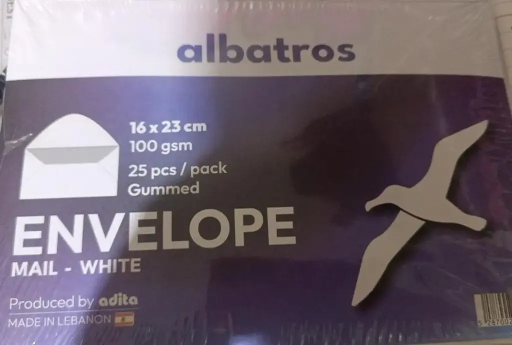 16*23CM ظرف ابيض ALBATROS