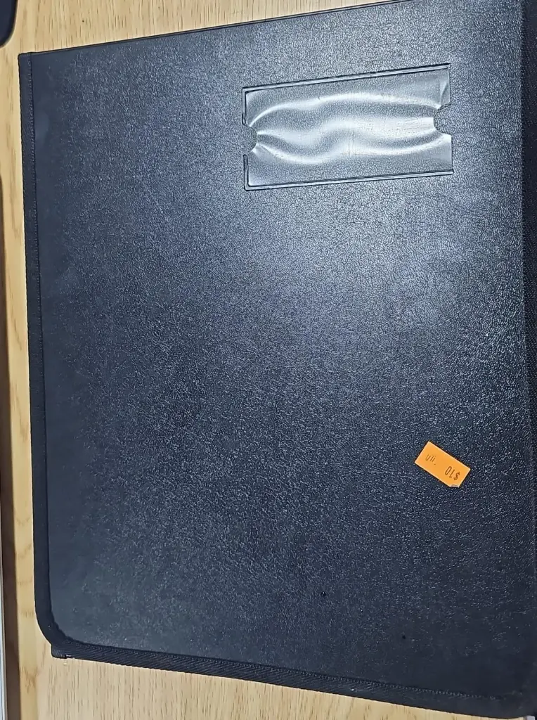 شنتة فايل جلد مع اتيكت 