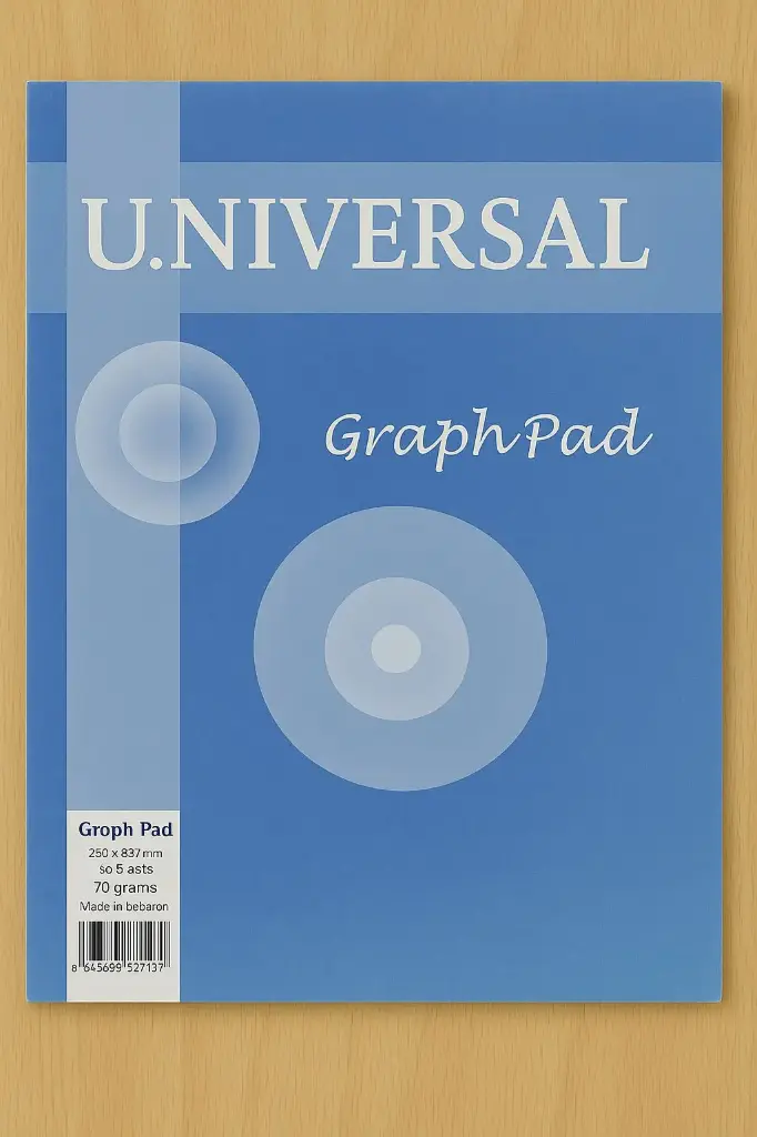 دفتر رسم بياني210×295   مم70 غرام،universal
