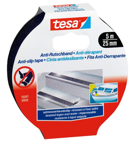 Tesa® 55587 Anti Slip Tape - Black - 25mm X 5m