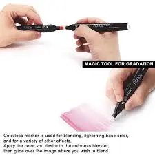 ShinHan Art 1110000-0 Twin Colorless Blender Marker  Black