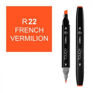 ShinHan Art 1110022-R22 Twin French Vermilion Marker  Black