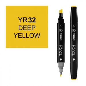 ShinHan Art 1110032-YR32 Twin Deep Yellow Marker  Black