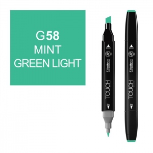 ShinHan Art 1110058-G58 Twin Mint Green Light Marker  Black