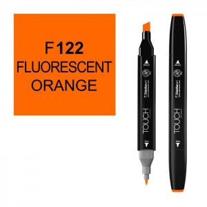 ShinHan Art 1110122-F122 Twin Fluorescent Orange Marker  Black