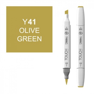 ShinHan Art 1210041-Y41 Twin Olive Green Marker  White
