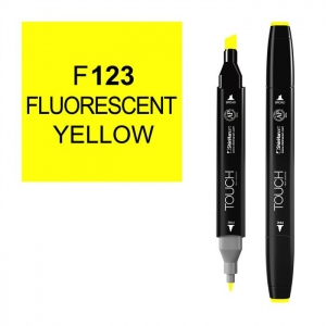 ShinHan Art 1110123-F123 Twin Fluorescent Yellow Marker  Black