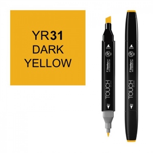 ShinHan Art 1110031-YR31 Twin Dark Yellow Marker  Black