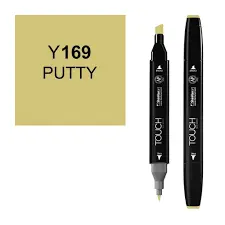 ShinHan Art 1110169-Y169 Twin Putty Marker  Black