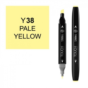 ShinHan Art 1110038-Y38 Twin Pale Yellow Marker  Black
