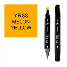ShinHan Art 1210033-YR33 Twin Melon Yellow Marker  White