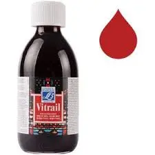 VITRAIL  LEFRANC BOURGEOIS احمر تلوين زجاج