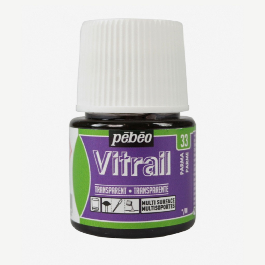 Pebeo Vitrail Glass Paint 45ml - Crimson