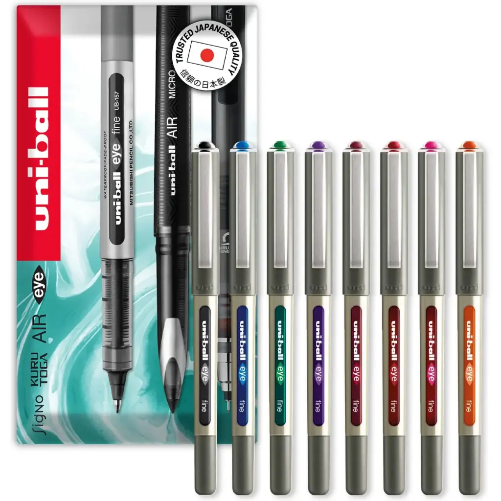 Uni-ball Eye Micro Rollerball Pen - Black  Pack of 2