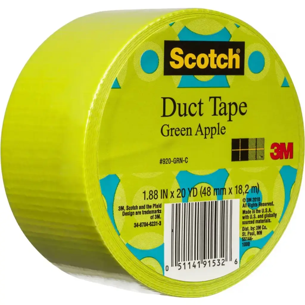 Green Apple Colored Duct Tape 1.88 X 20 Yard 3M تلزيق